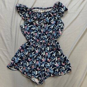 Floral Print Romper